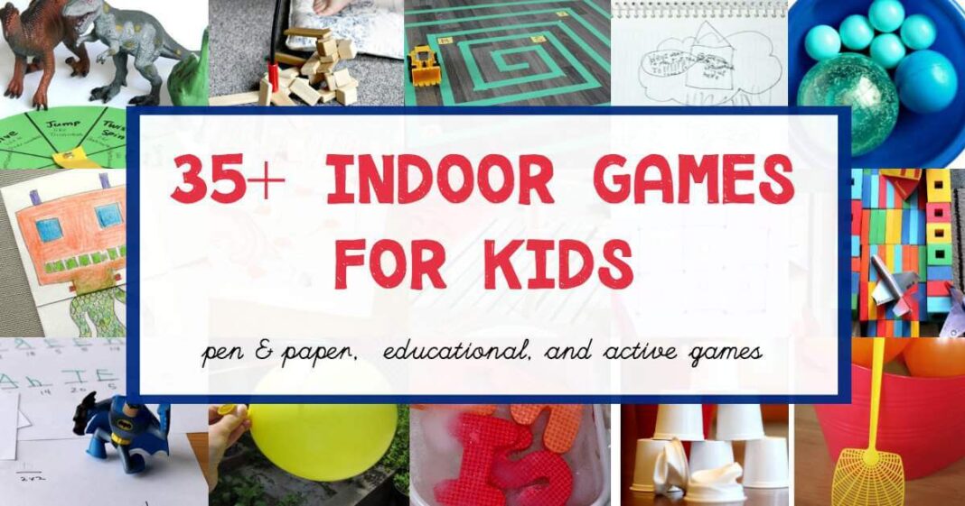 Top 10 Indoor Games Names for Children from 6 to 12 Years Old